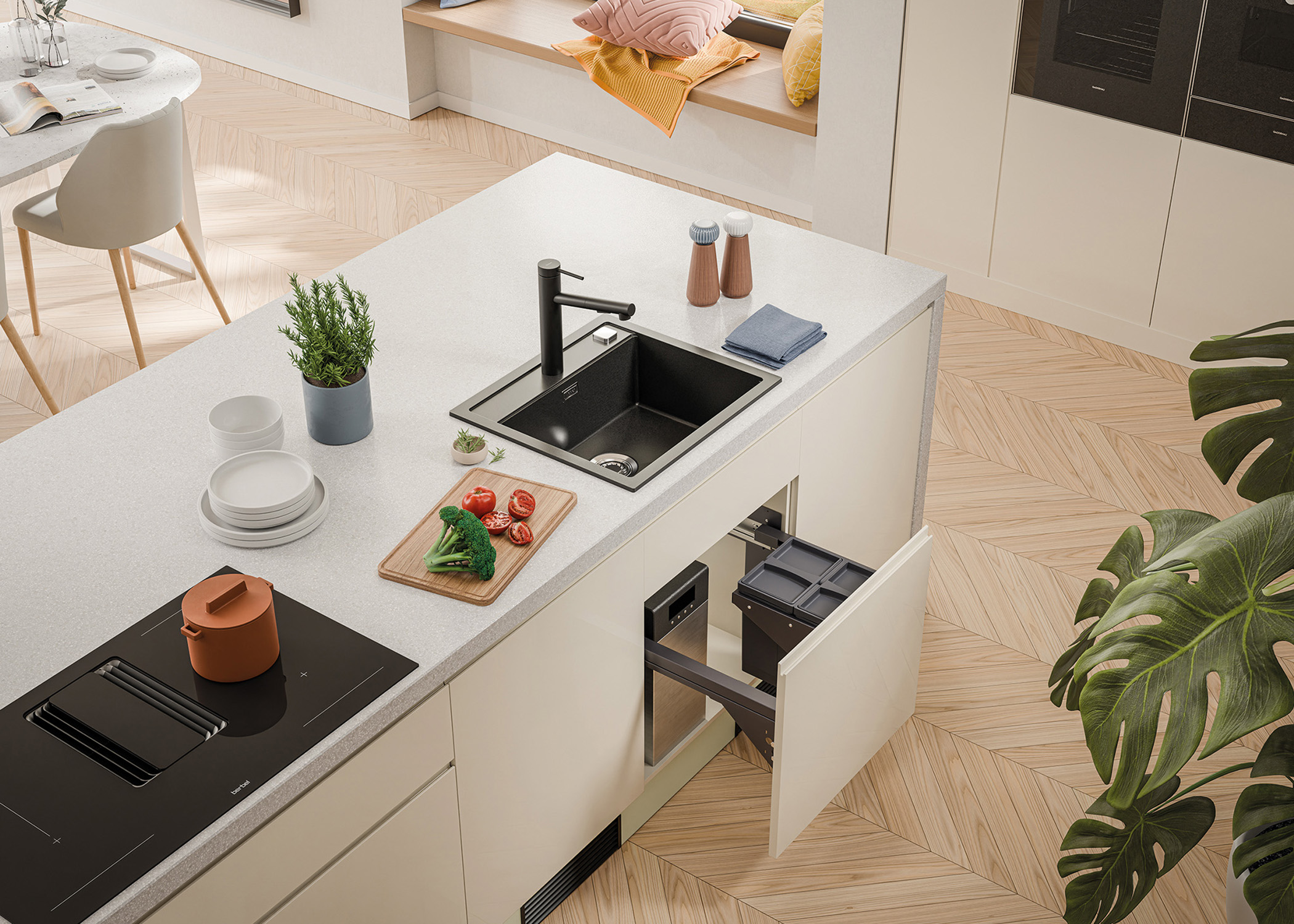 Naber Abfallsammler und -sorter Küche Spülen-Unterschrank